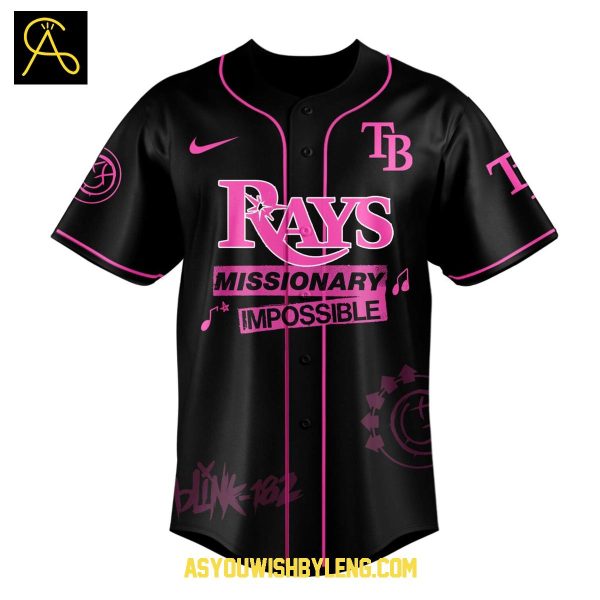 Tampa Bay Rays 2025 Blink-182 Missionary Impossible Tour Baseball Jersey