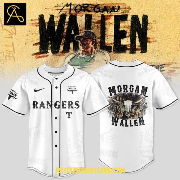 Texas Rangers 2025 Wallen Morgan Celebrate World Tour Baseball Jersey