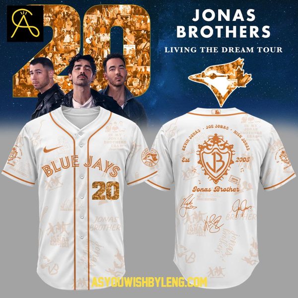 Toronto Blue Jays 2025 Jonas Brothers Living the Dream Tour Baseball Jersey