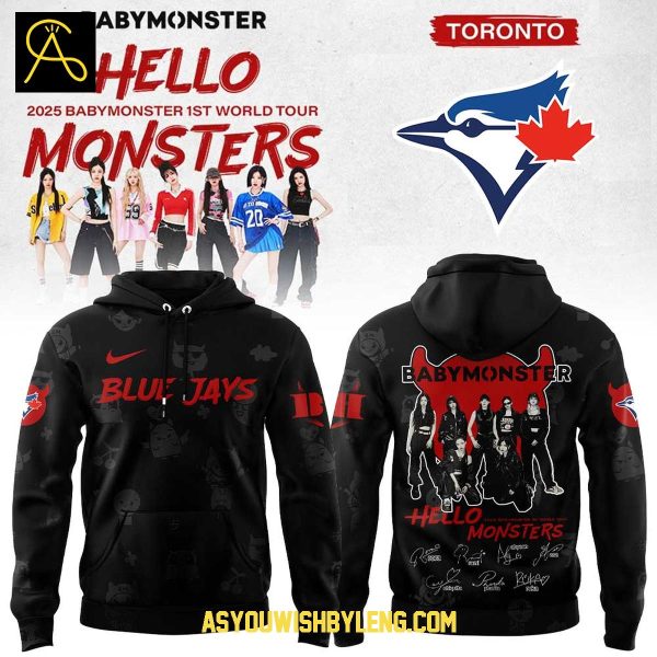 Toronto Blue Jays Baby Monster 1st World Tour 2025 Celebration Hoodie T-Shirt