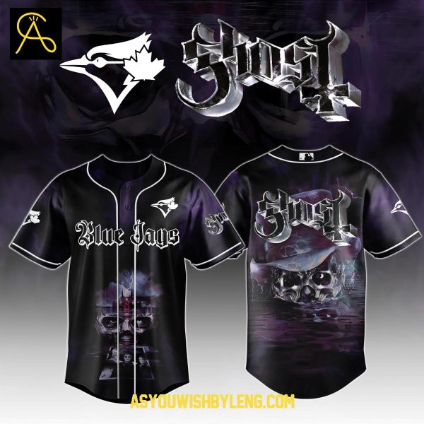 Toronto Blue Jays Ghost Band Skeletour World Tour 2025 Celebration Baseball Jersey