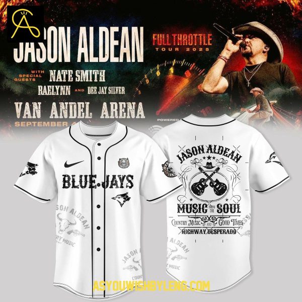 Toronto Blue Jays Jason Aldean Full Throttle Tour 2025 MLB Baseball Jersey