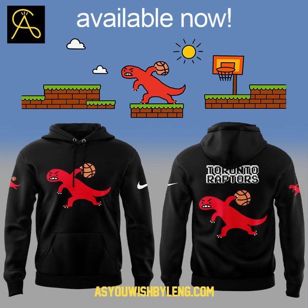 Toronto Raptors 2025 Dino Paint Collab Hoodie T-Shirt