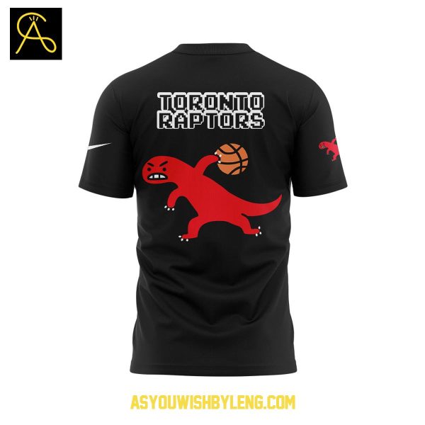 Toronto Raptors 2025 Dino Paint Collab Hoodie T-Shirt