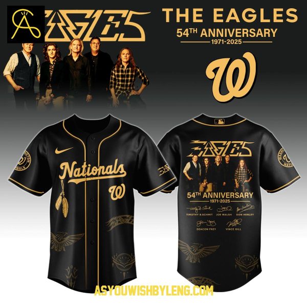 Washington Nationals The Eagles Band 54th Anniversary Baseball Jersey