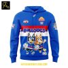 Western Bulldogs Bluey And Bingo Heeler Family Rugby Hoodie T Shirt