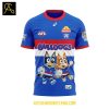 Western Bulldogs Bluey And Bingo Heeler Family Rugby Hoodie T Shirt