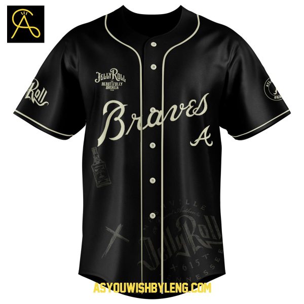Atlanta Braves Jelly Roll The Beautifully Broken Tour 2025 Baseball Jersey