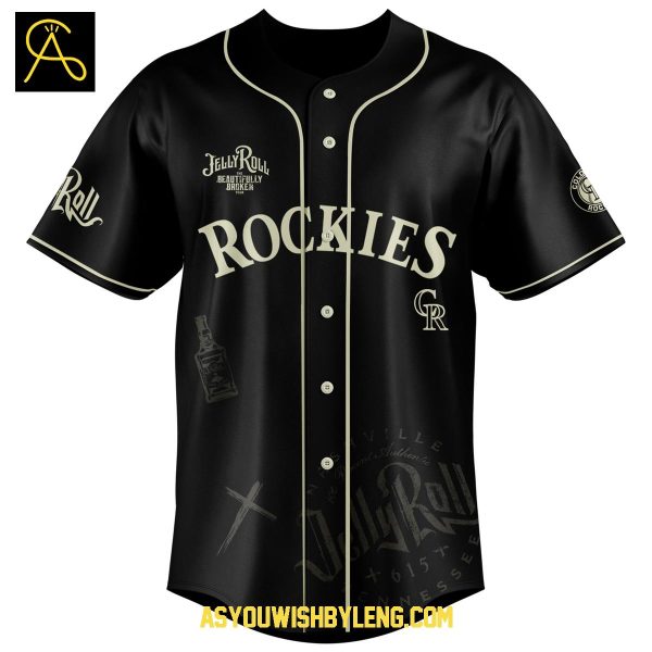 Colorado Rockies Jelly Roll The Beautifully Broken Tour 2025 Baseball Jersey