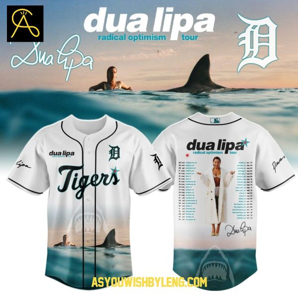 Detroit Tigers MLB For Dua Lipa Radical Optimism Tour 2025 Baseball Jersey