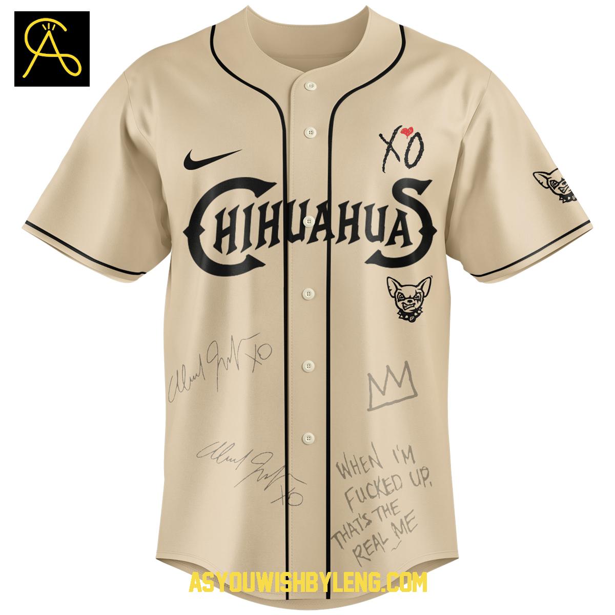 El Paso Chihuahuas The Weeknd After Hours Til Dawn 2025 Baseball Jersey El Paso Chihuahuas The Weeknd After Hours Til Dawn 2025 Baseball Jersey
