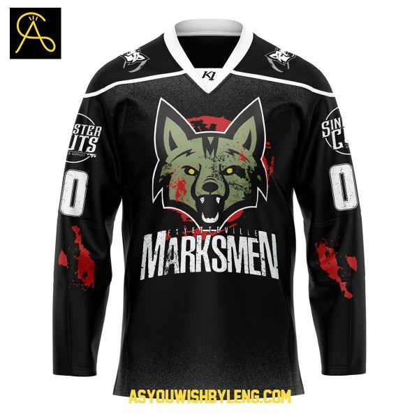 Fayetteville Marksmen Sinister Cuts 2025 New Season Hockey Jersey