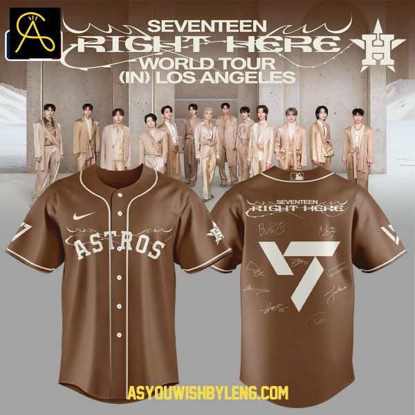 Houston Astros 2025 MLB Seventeen Right Here World Tour Baseball Jersey