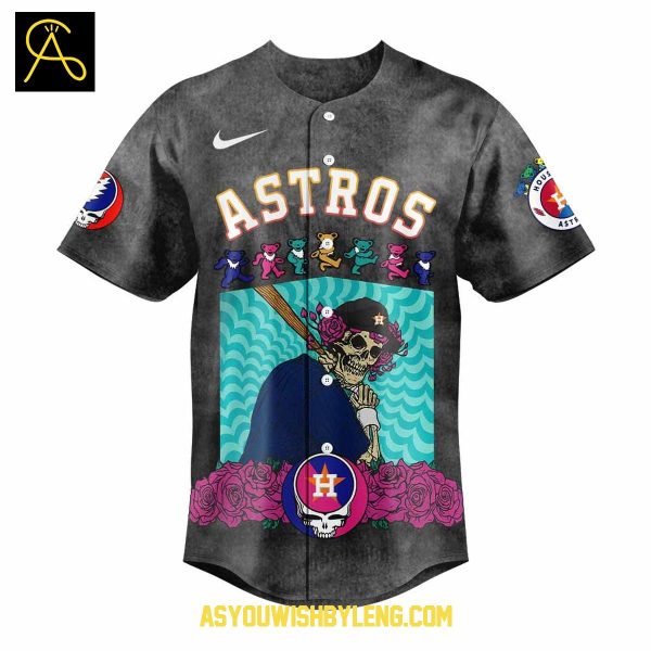 Houston Astros Grateful Dead 60th Anniversary Tour 2025 Baseball Jersey