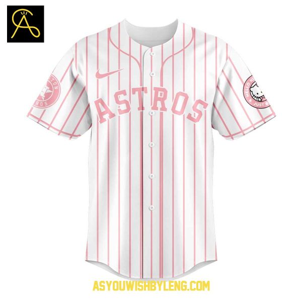 Houston Astros Hello Kitty 2025 True Pink Happiness Baseball Jersey