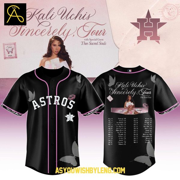 Houston Astros Kali Uchis The Sincerely Tour 2025 Baseball Jersey