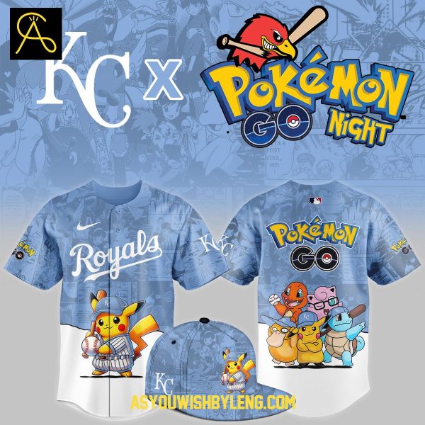 Kansas City Royals Pokémon GO TCG Celebration 2025 Baseball Jersey