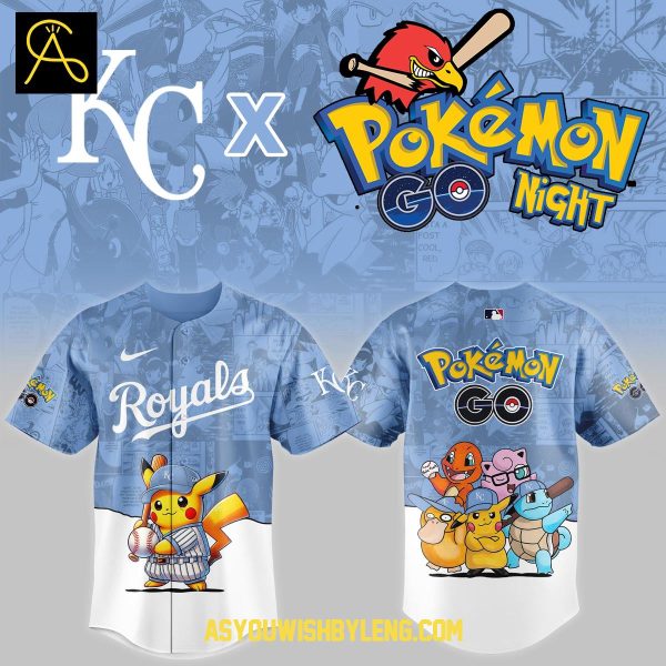 Kansas City Royals Pokémon GO TCG Celebration 2025 Baseball Jersey