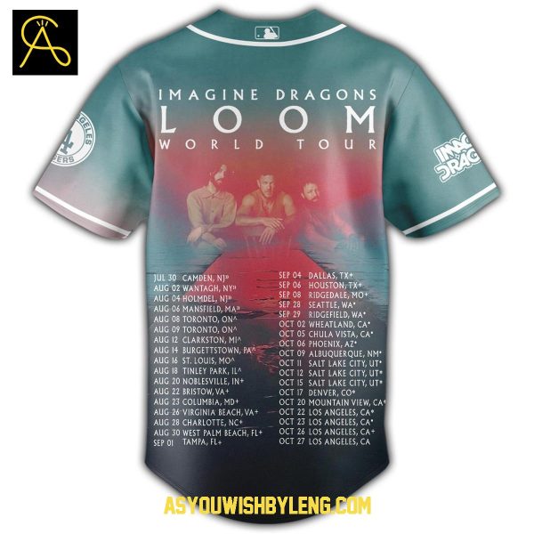 Los Angeles Dodgers Imagine Dragons Loom 2025 World Tour Celebration Baseball Jersey