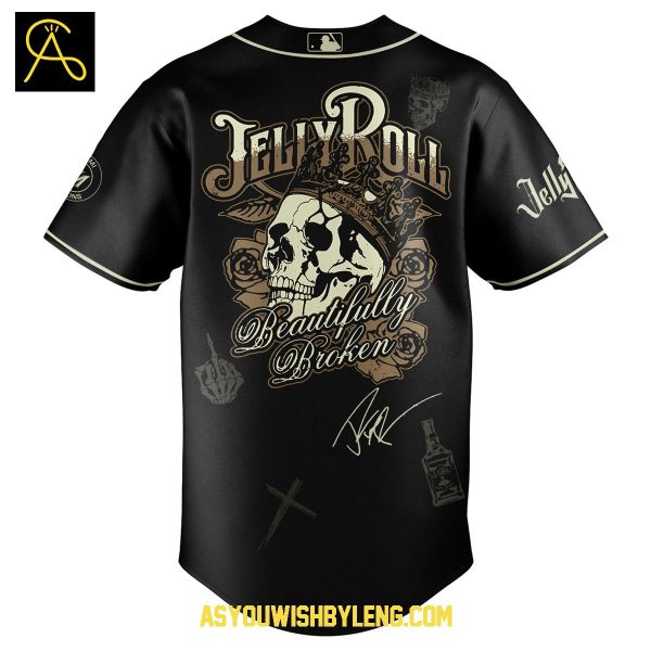 Miami Marlins Jelly Roll The Beautifully Broken Tour 2025 Baseball Jersey