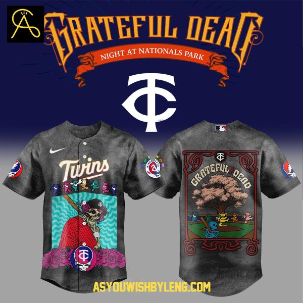 Minnesota Twins Grateful Dead 60th Anniversary Tour 2025 Baseball Jersey