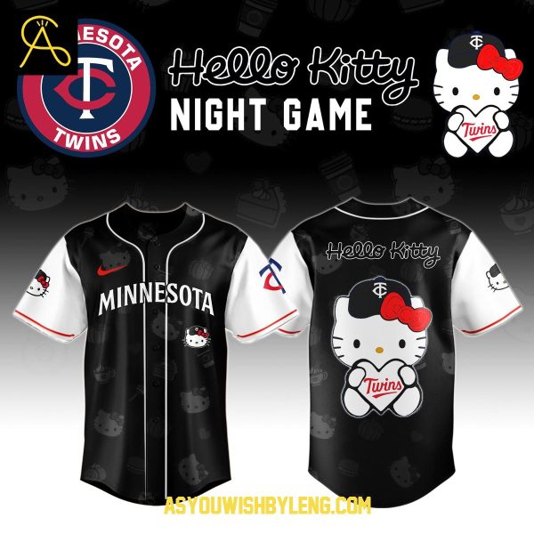 Minnesota Twins Hello Kitty 2025 Hello Kindness Baseball Jersey