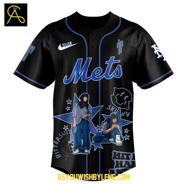 New York Mets Billie Eilish Hit Me Hard and Soft 2025 Baseball Jersey
