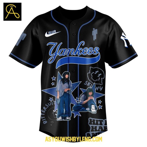 New York Yankees Billie Eilish Hit Me Hard and Soft 2025 Baseball Jersey