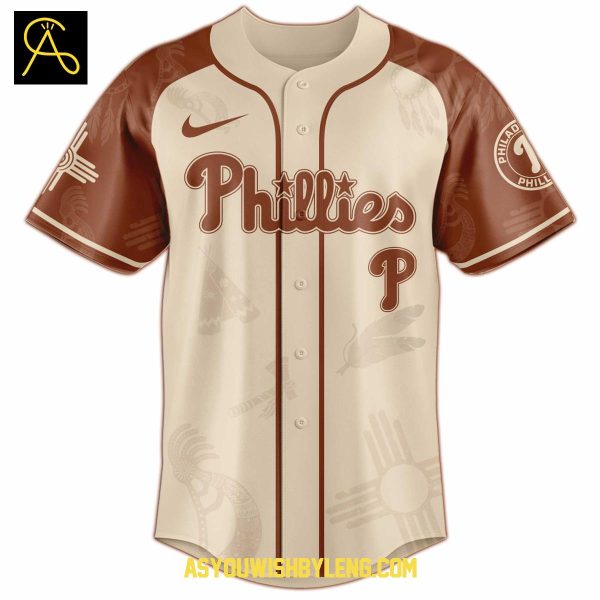 Philadelphia Phillies 2025 Native American Native Pride Baseball Jersey