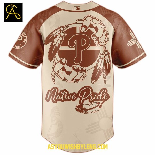 Philadelphia Phillies 2025 Native American Native Pride Baseball Jersey