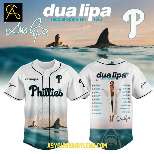 Philadelphia Phillies MLB For Dua Lipa Radical Optimism Tour 2025 Baseball Jersey