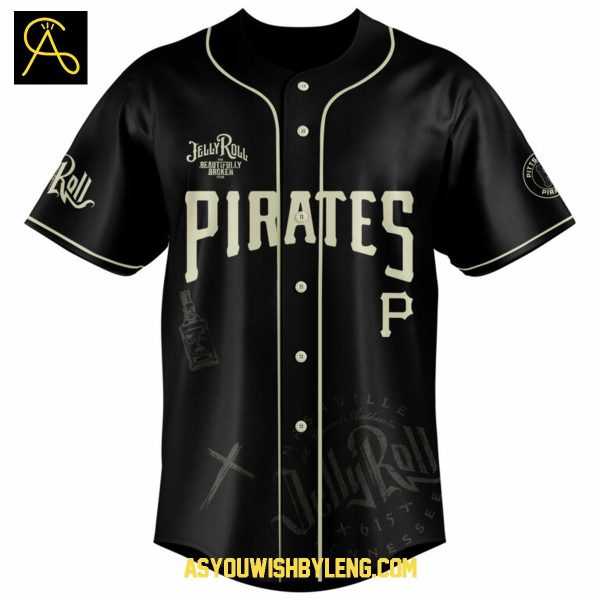 Pittsburgh Pirates Jelly Roll The Beautifully Broken Tour 2025 Baseball Jersey