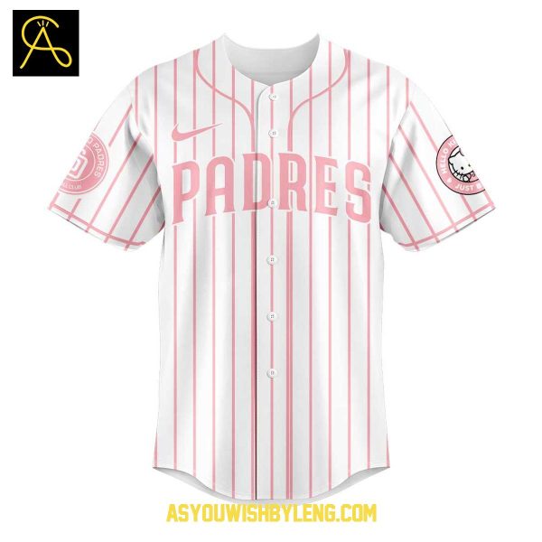 San Diego Padres Hello Kitty 2025 True Pink Happiness Baseball Jersey