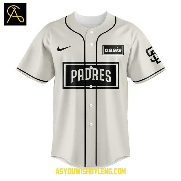 San Diego Padres Oasis “Live ’25 Tour Celebrating 2025 Baseball Jersey