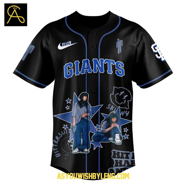 San Francisco Giants Billie Eilish Hit Me Hard and Soft 2025 Baseball Jersey