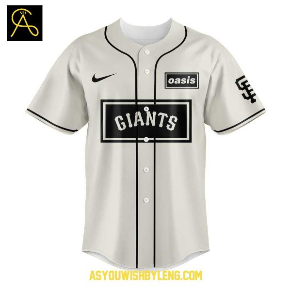 San Francisco Giants Oasis “Live ’25 Tour Celebrating 2025 Baseball Jersey