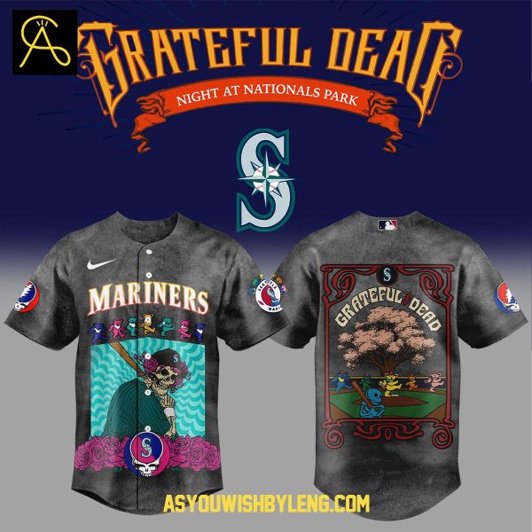 Seattle Mariners Grateful Dead 60th Anniversary Tour 2025 Baseball Jersey