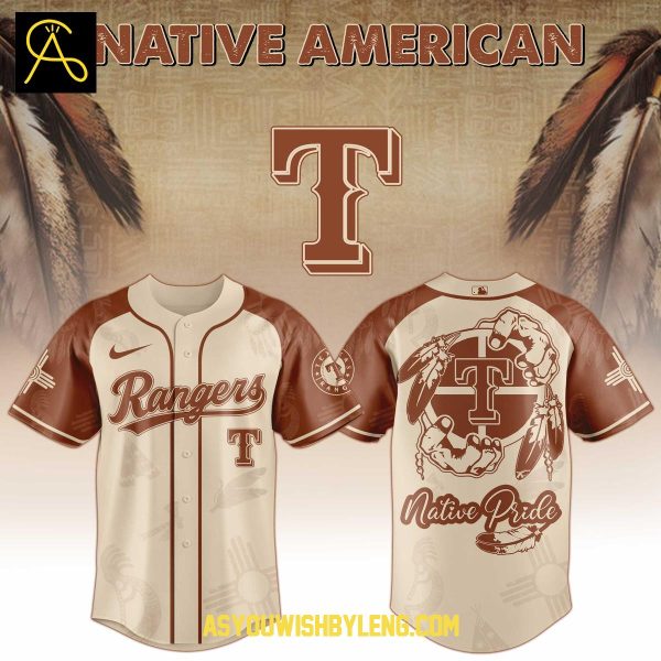 Texas Rangers 2025 Native American Native Pride Baseball Jersey