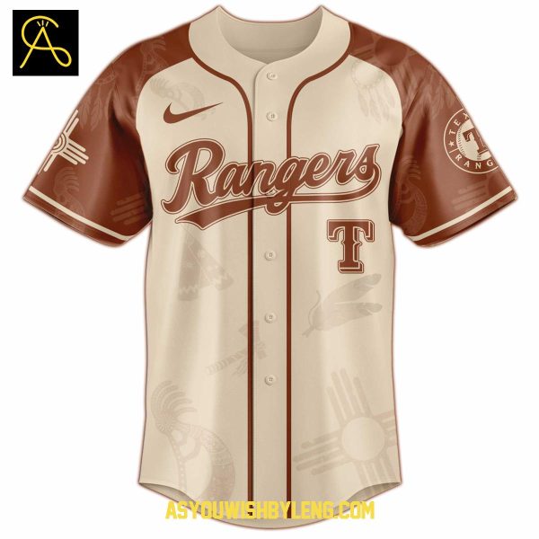 Texas Rangers 2025 Native American Native Pride Baseball Jersey
