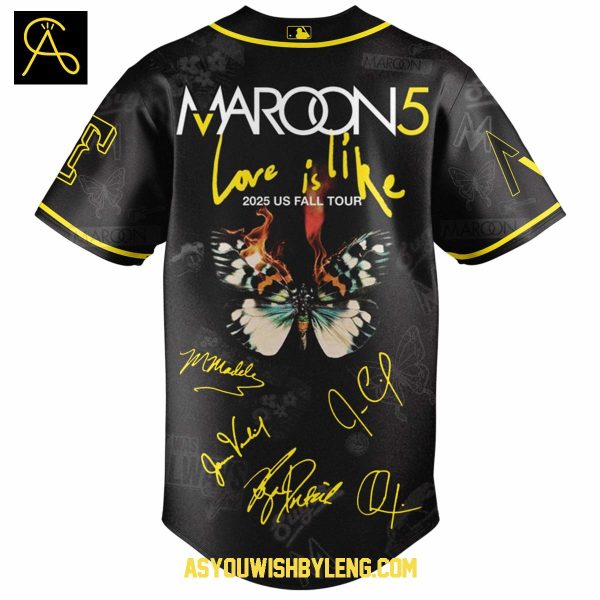 Texas Rangers Maroon 5 Love Is Like Tour 2025 Celebrate Baseball Jersey