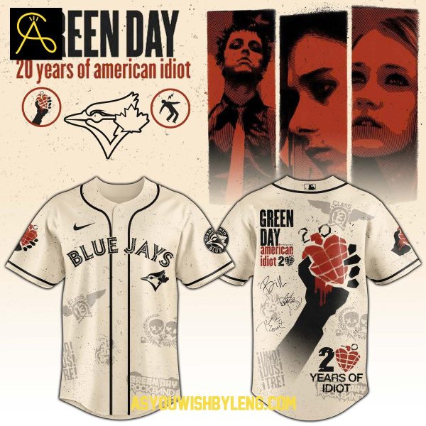 Toronto Blue Jay Green Day 2025 American Idiot 2 Baseball Jersey