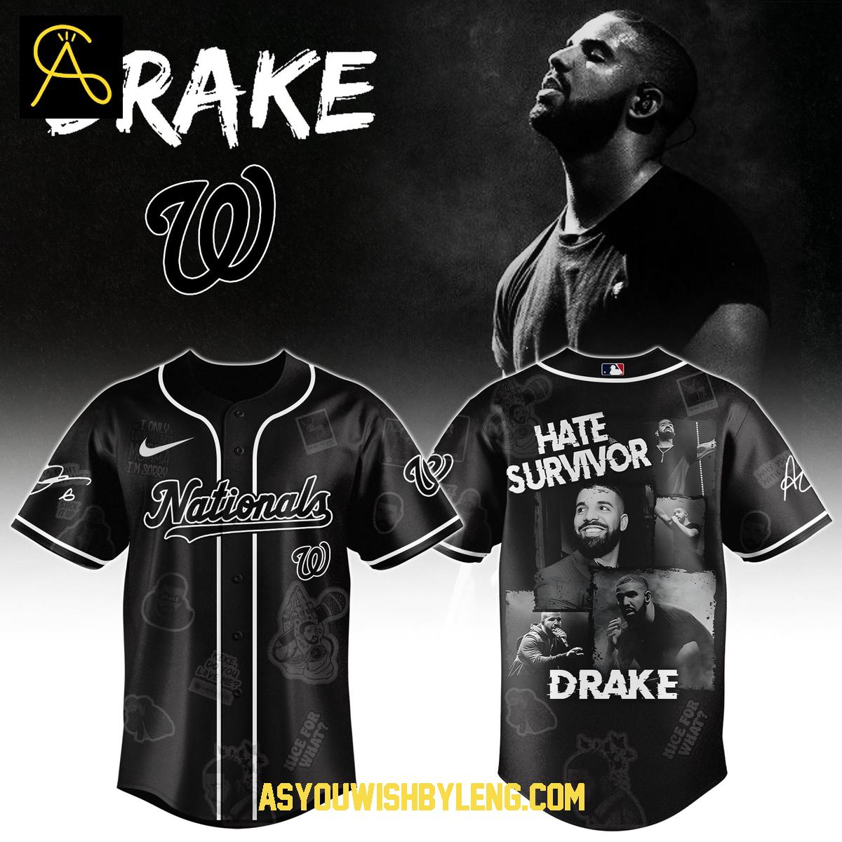 Washington Nationals Drake Chromakopia The World Tour 2025 Baseball Jersey Washington Nationals Drake Chromakopia The World Tour 2025 Baseball Jersey